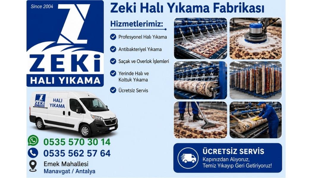 Manavgat Emek Mahallesi Halı Yıkama
